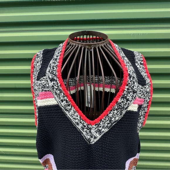 ME+EM Colorblock Stripe Knit Sleeveless Sweater Vest Size L - Picture 12 of 12